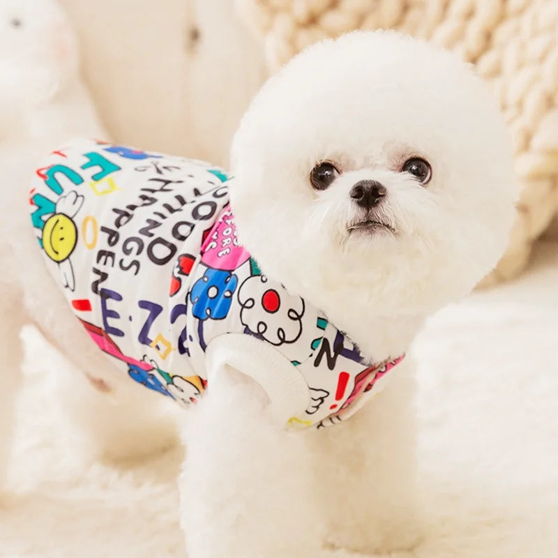 Camisola de Luxo Acolchoado para Cães e Gatos