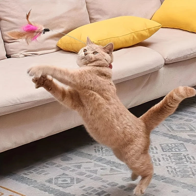 Brinquedo com Pena Feline Fun