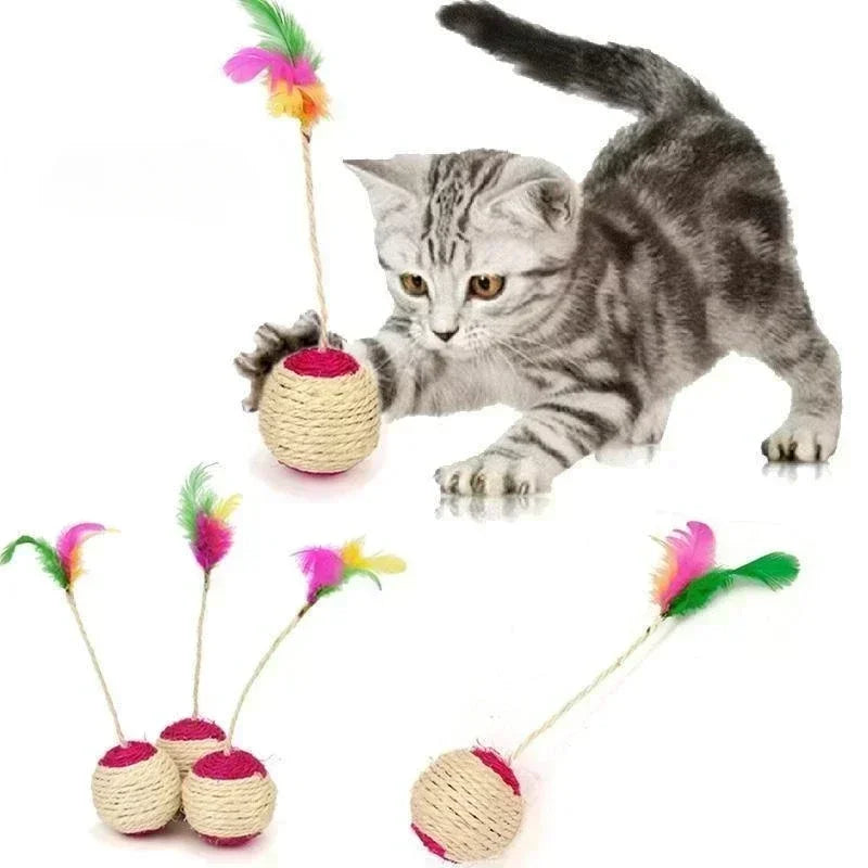 Bola de Arranhar Sisal para Gatos