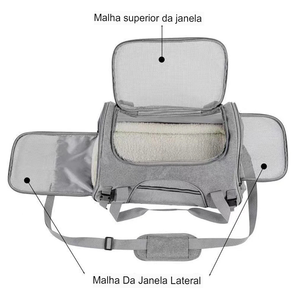 Bolsa de Transporte - Conforto cães e gatos